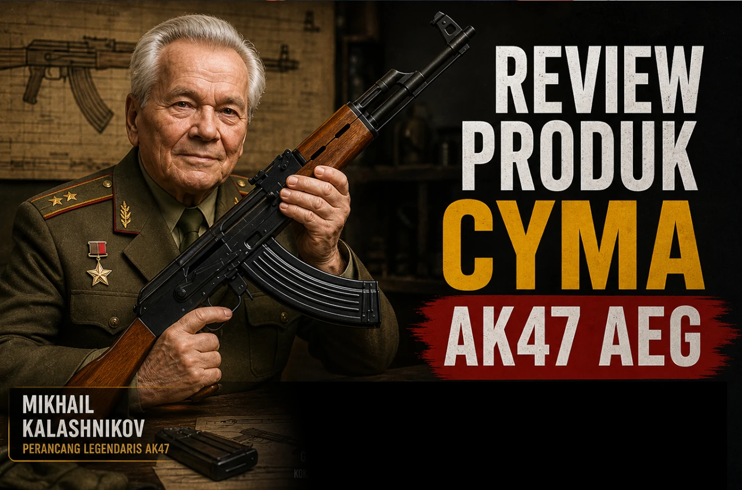 Review CYMA AK47 AEG: Senjata Airsoft Tangguh, Harga Bersahabat, Performa Teruji