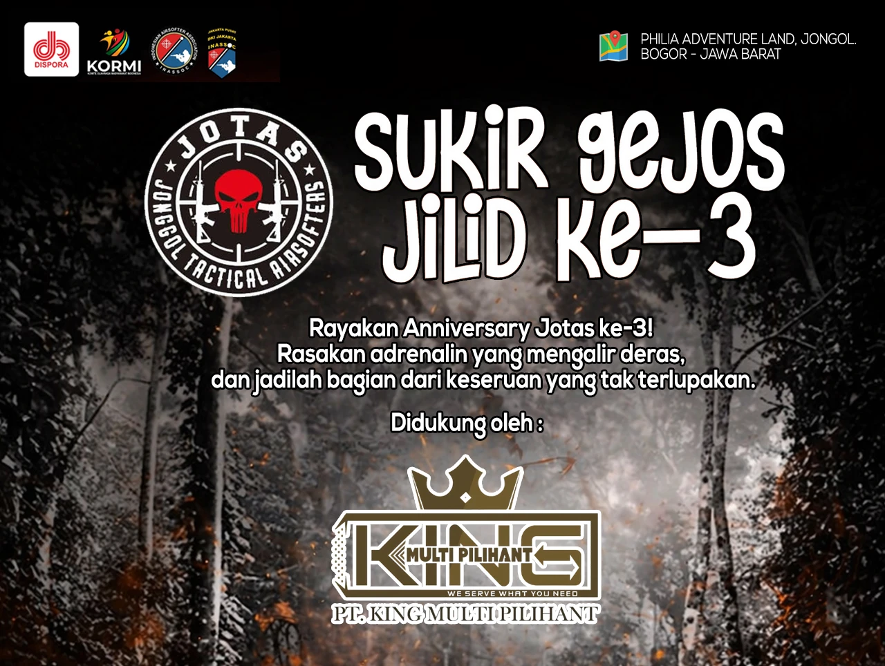 Sukir Gejos Jilid 3 Dijadwalkan Juli 2026, Komunitas Airsoft Antusias Sambut Event Tahunan