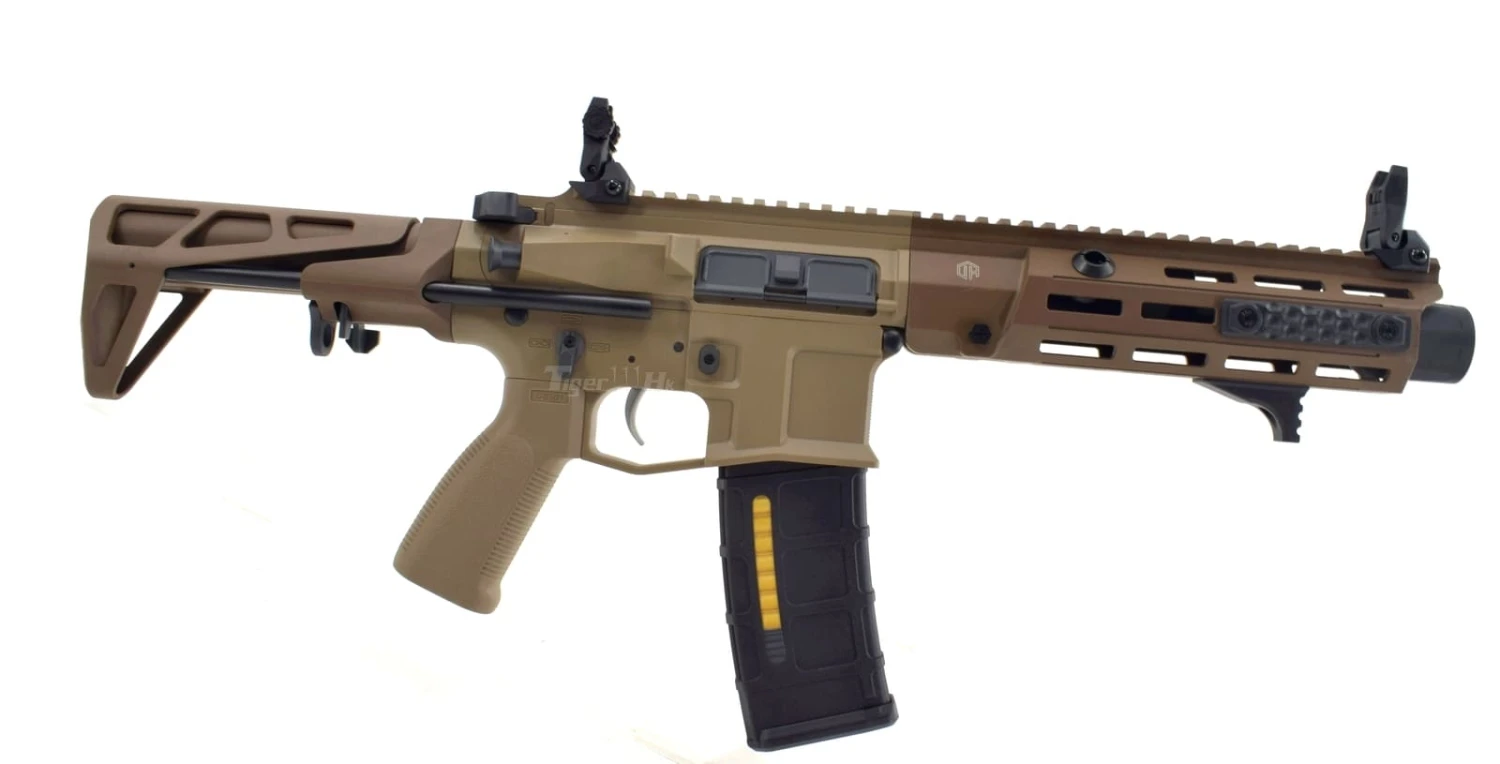 Double Eagle DEX556 ETU Wireless AEG Rifle (M923C , Tan) [DE-AEG-M923G-TAN]